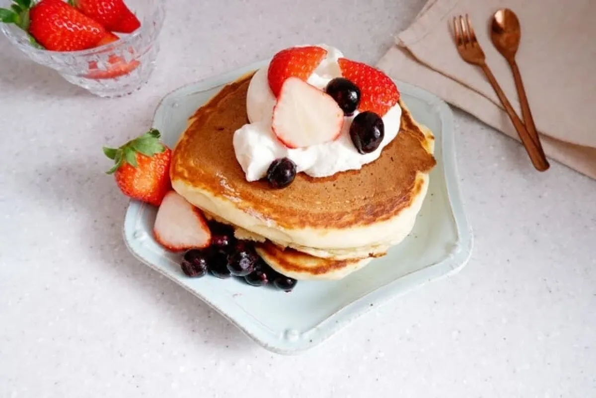 ふわふわお豆腐パンケーキ