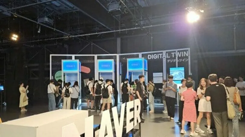 ネイバークラウド大阪・関西万博展示現場(c)KOREA WAVE